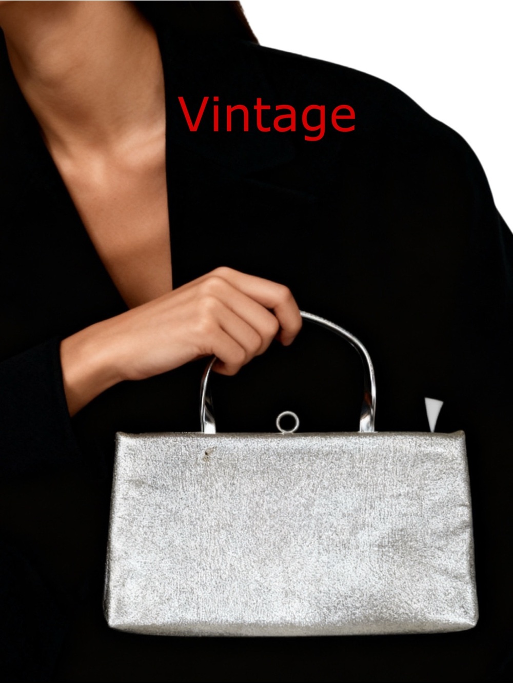 After Five 1950s Vintage Silver
Purse Clutch